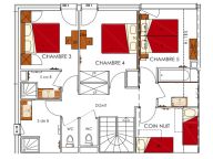 Chalet-appartement Dame Blanche 24 (combinatie 2x 12) personen met twee sauna's-19